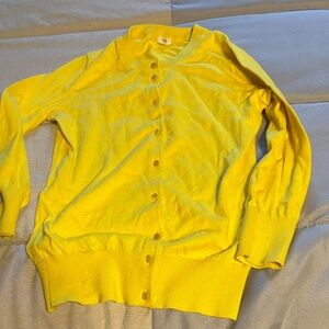 J. Crew Vibrant Yellow Women's Cardigan